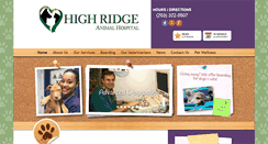 Desktop Screenshot of highridgeanimalhosp.com