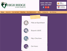 Tablet Screenshot of highridgeanimalhosp.com